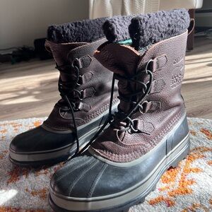 Sorel Men's Brown and Black Boots